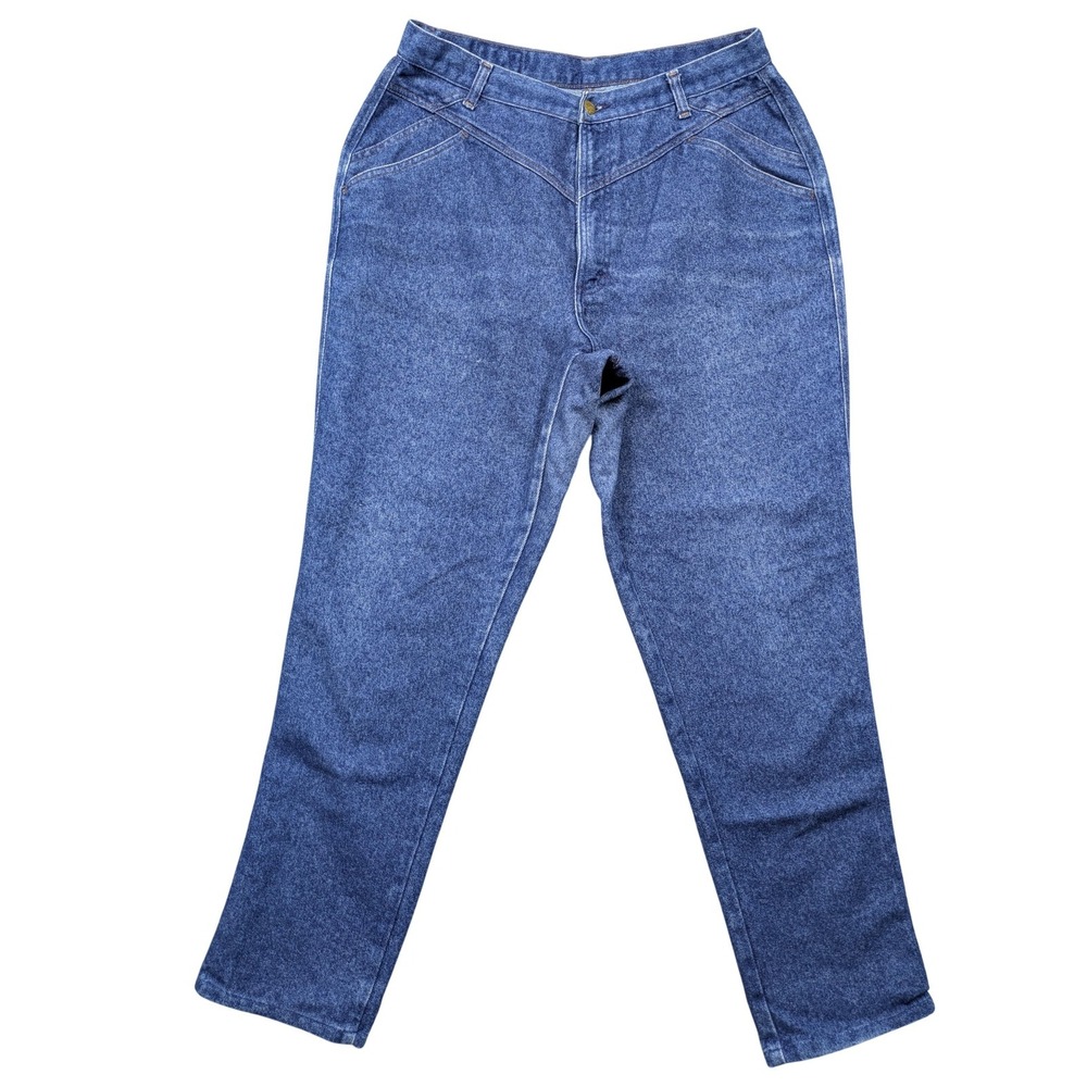 Vintage Rocky Mountain Jeans Womens 32x32 High Rise Tapered Western Denim 90s